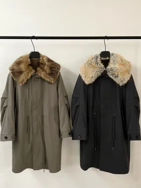 Detachable Fur Collar Parka