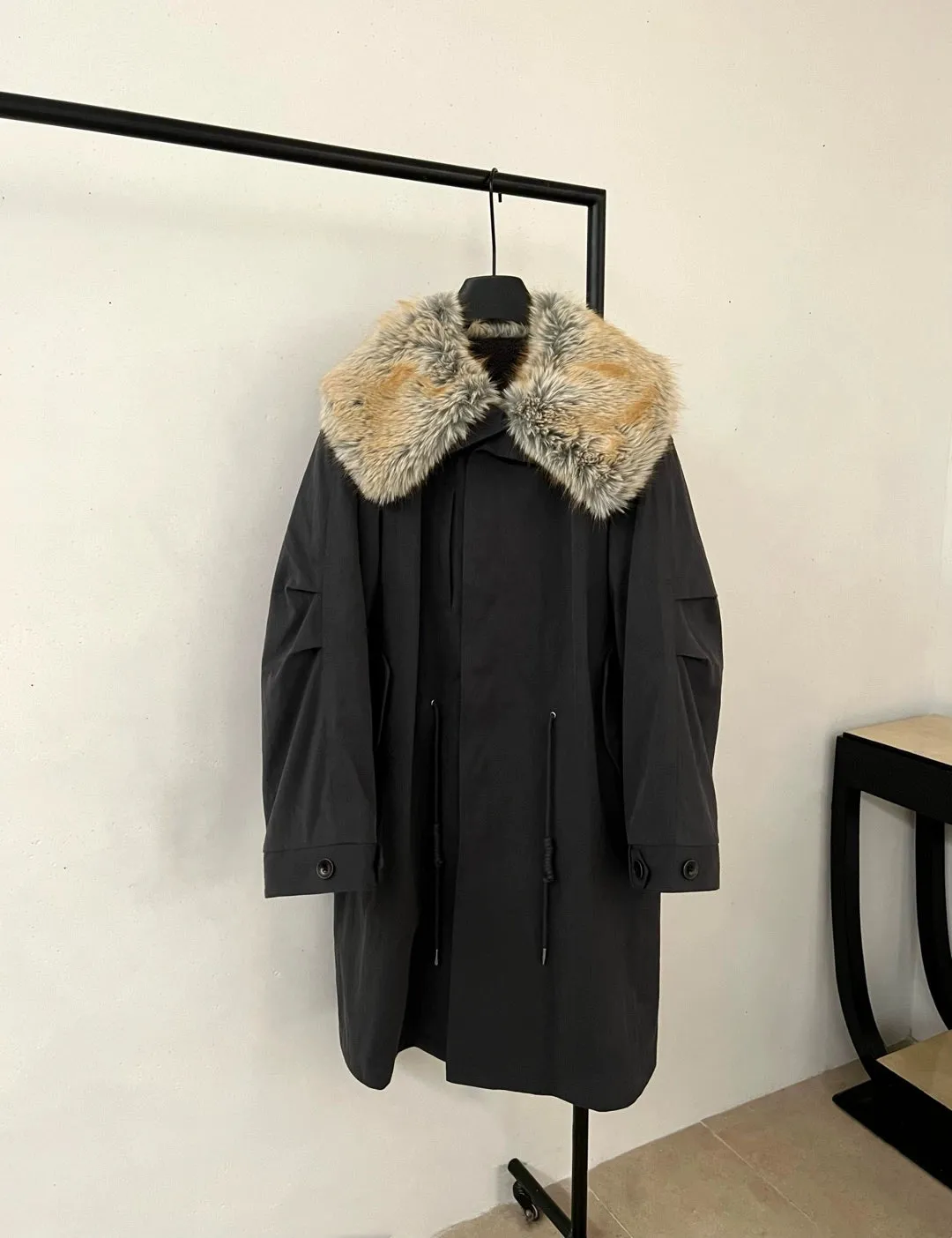 Detachable Fur Collar Parka