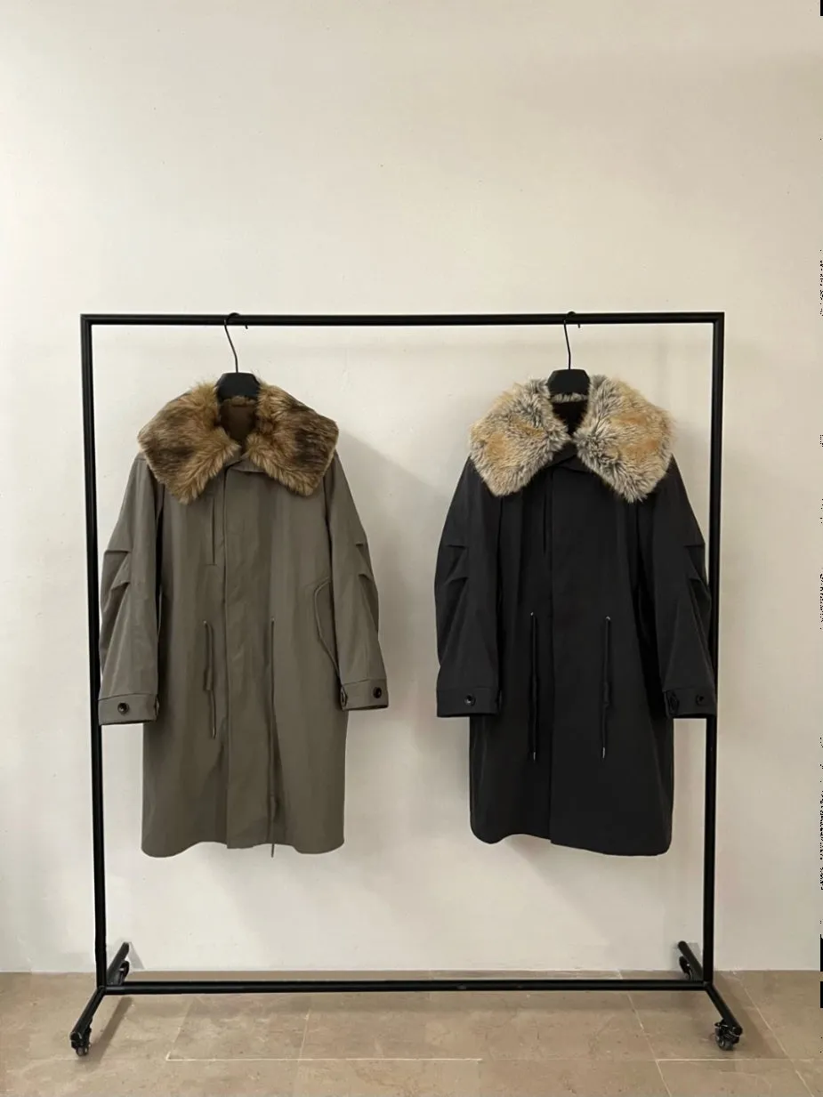 Detachable Fur Collar Parka