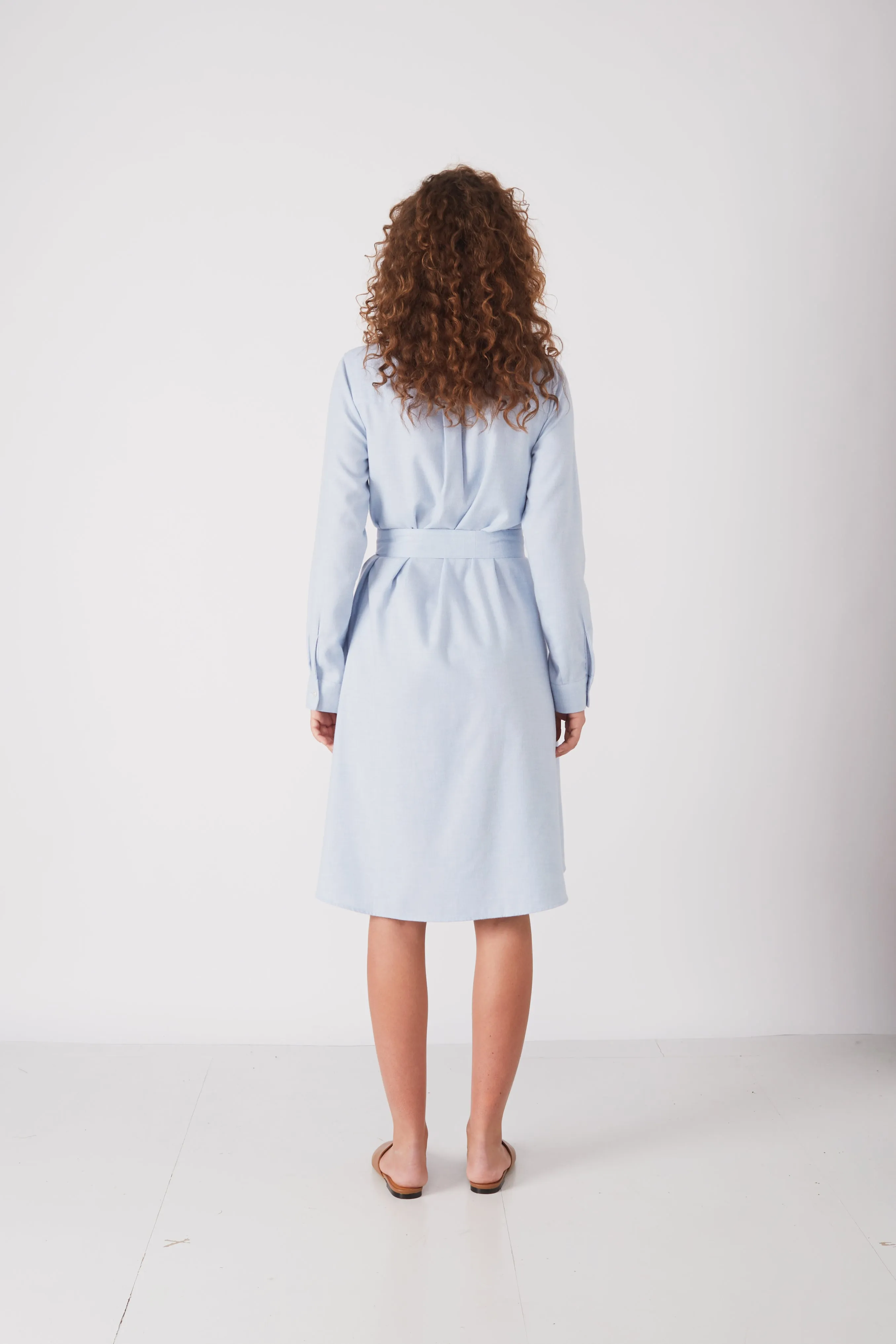 DEVINA COTTON DRESS LIGHT BLUE