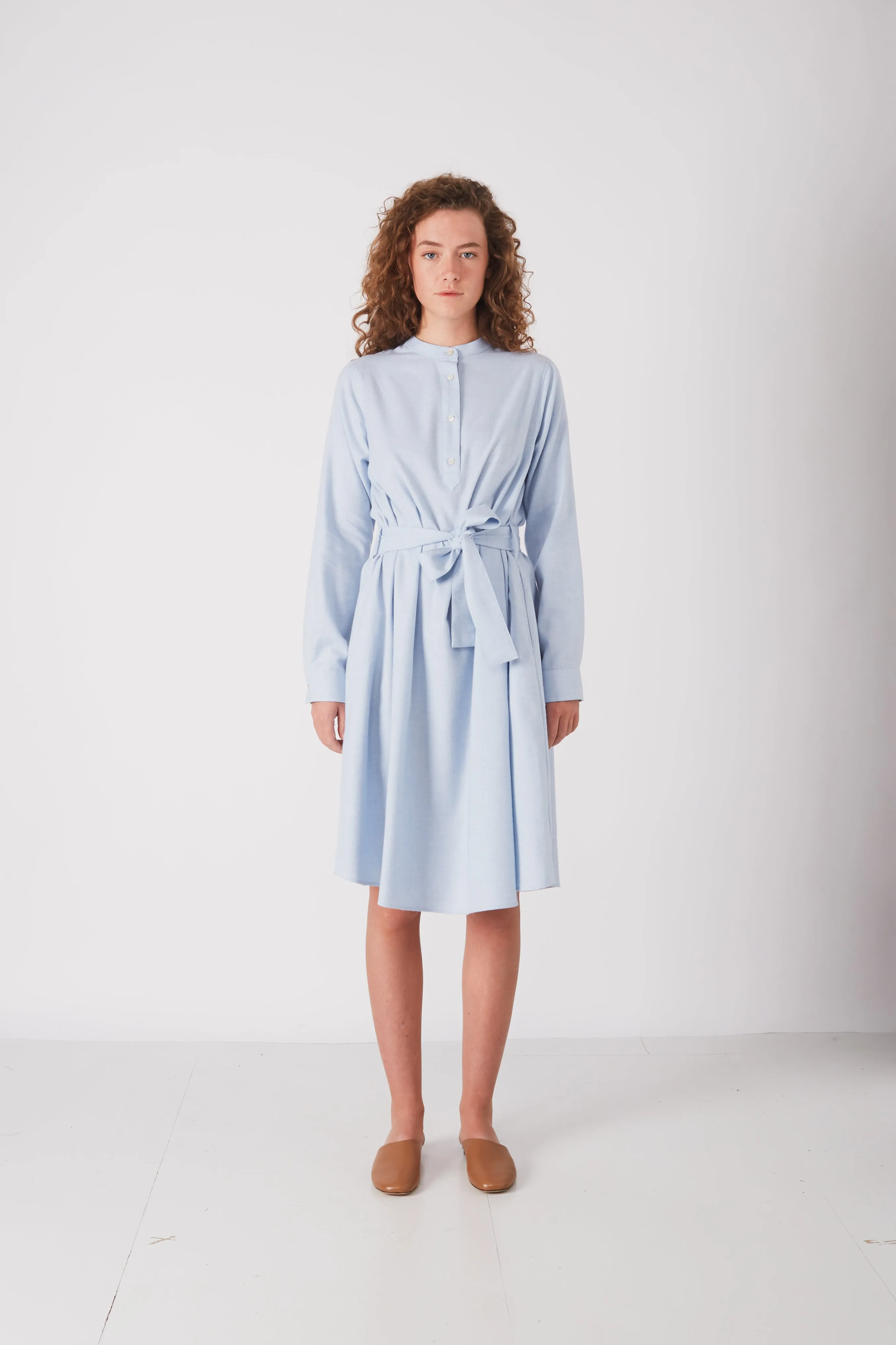 DEVINA COTTON DRESS LIGHT BLUE