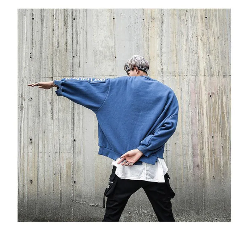 Distressed Oversized Box Sweater