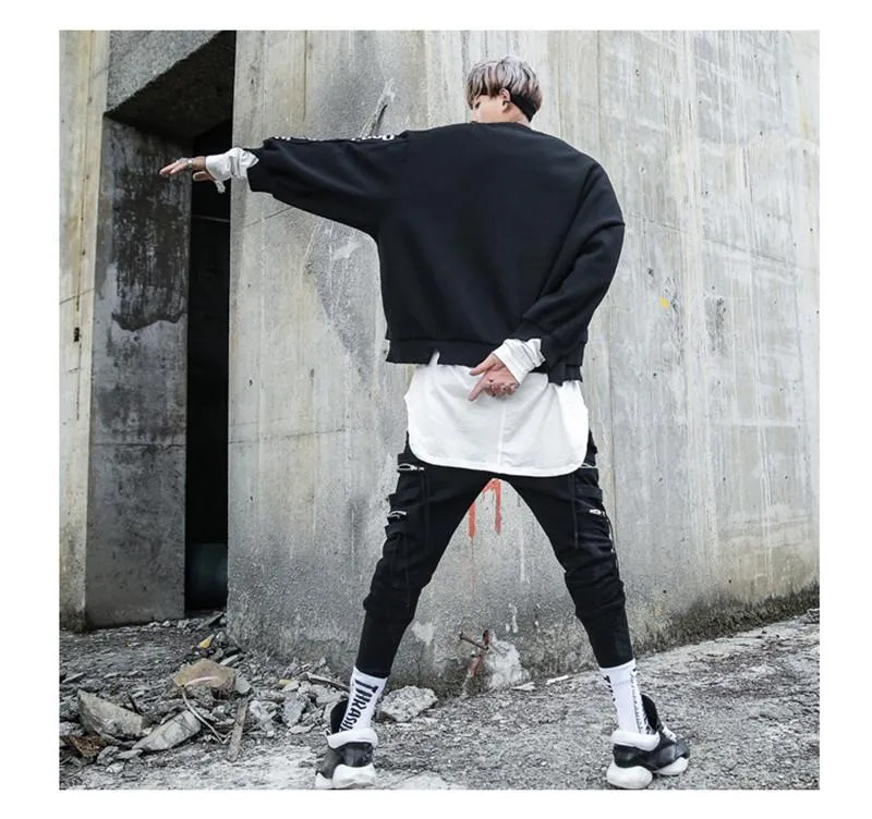 Distressed Oversized Box Sweater