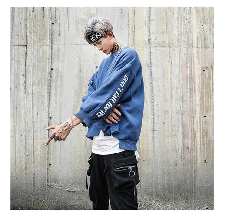 Distressed Oversized Box Sweater