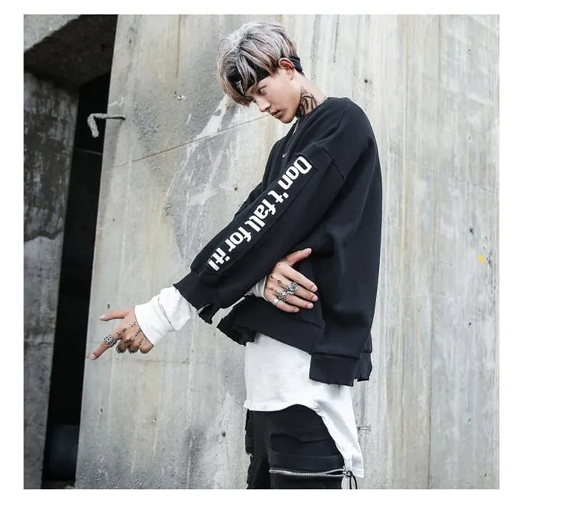 Distressed Oversized Box Sweater
