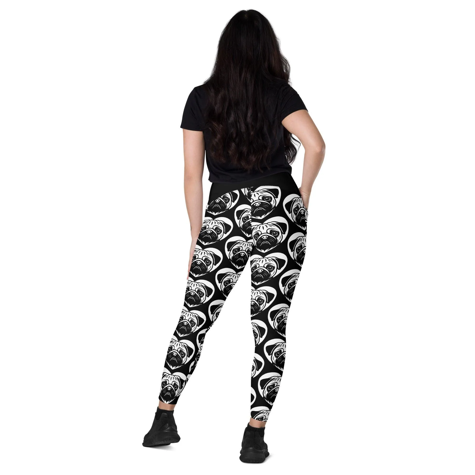 DOG BREED LEGGINGS with pockets - PUG - HERTTAHOUND