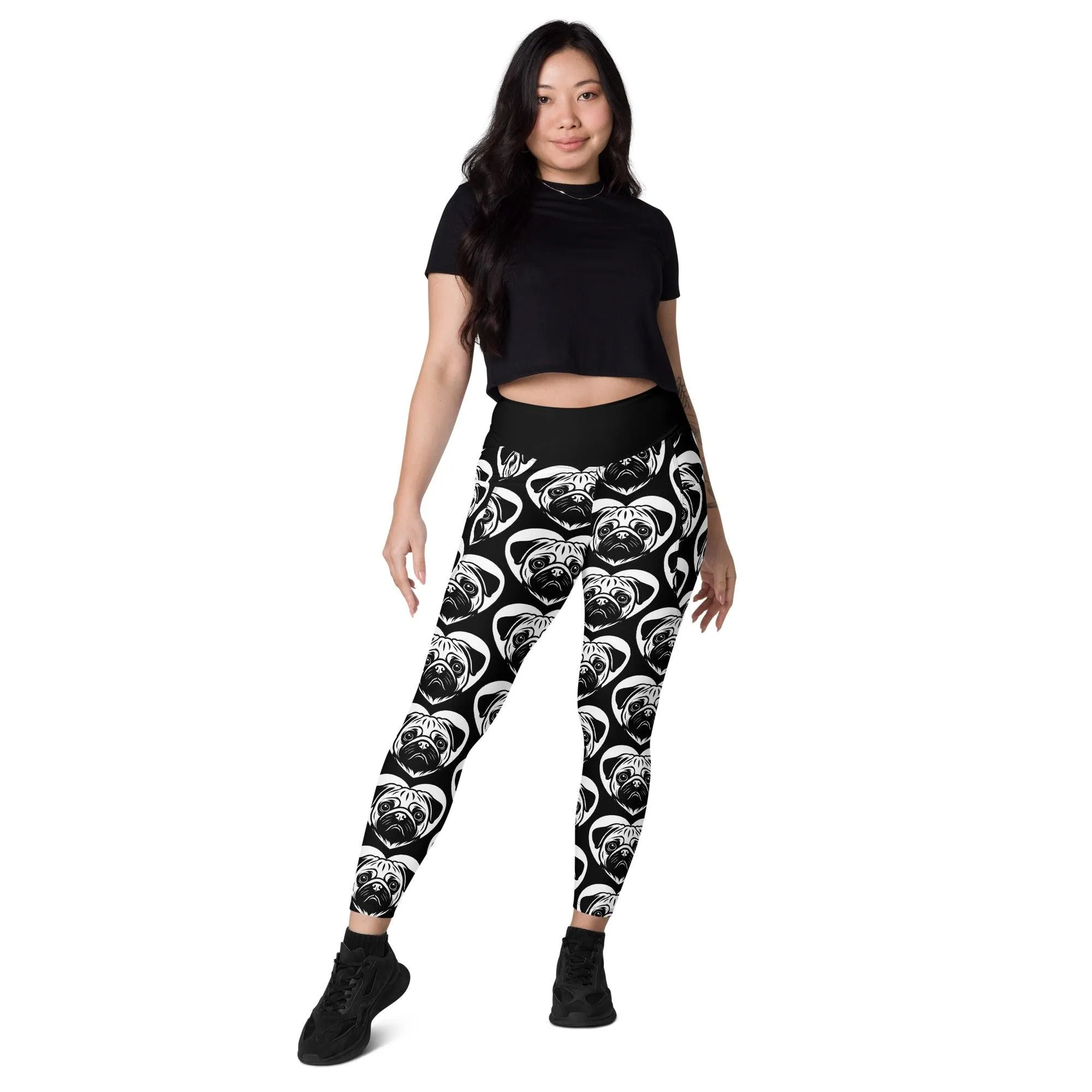 DOG BREED LEGGINGS with pockets - PUG - HERTTAHOUND