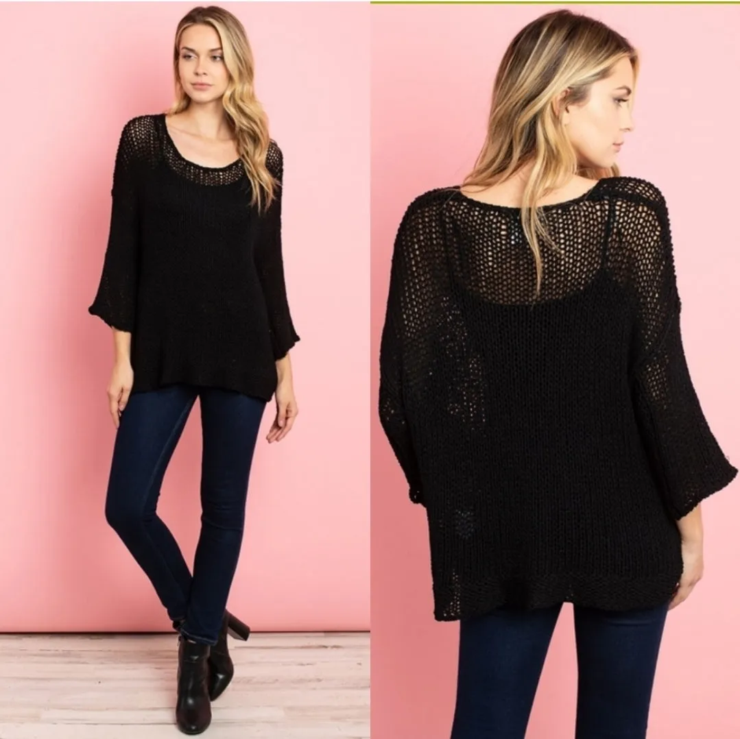 Draped Sweater Top