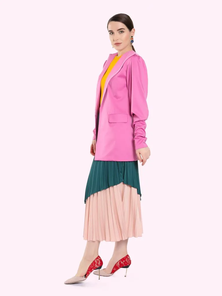 DUAL COLOR LAYERED SKIRT