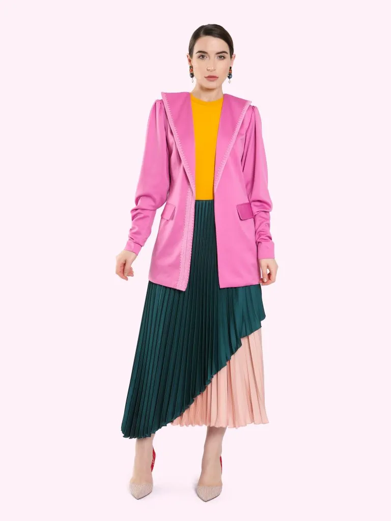 DUAL COLOR LAYERED SKIRT