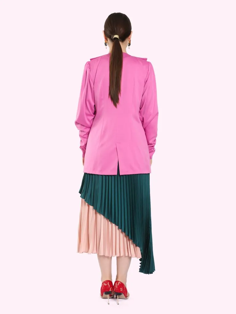 DUAL COLOR LAYERED SKIRT