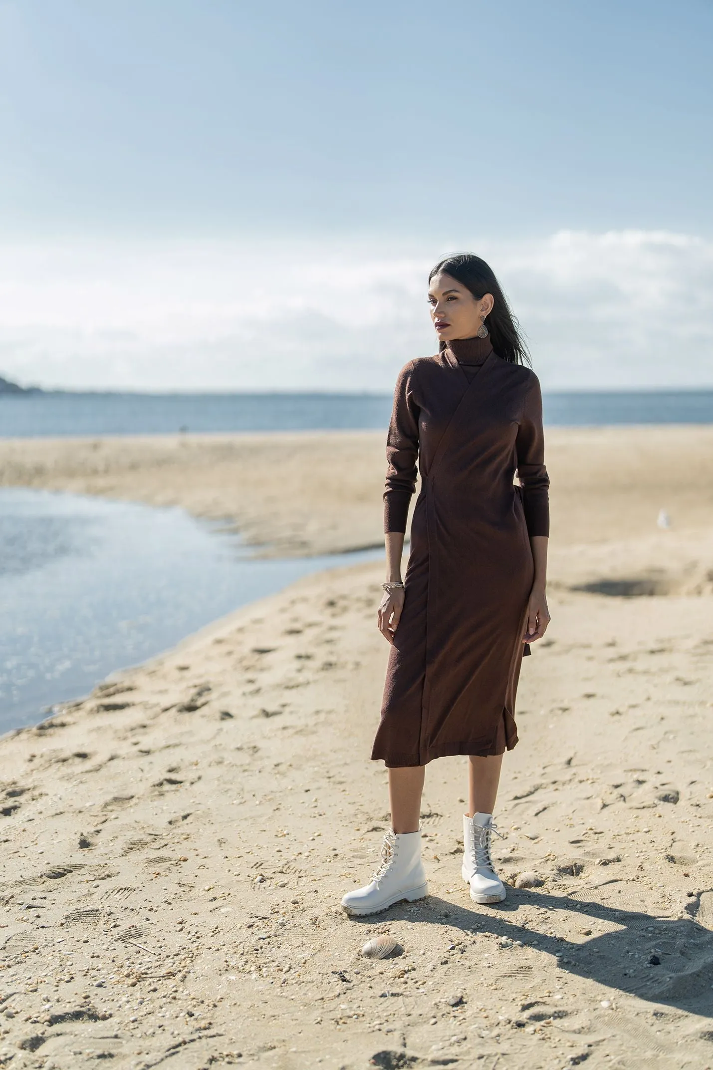 Ellie Makir Wrap Dress Set