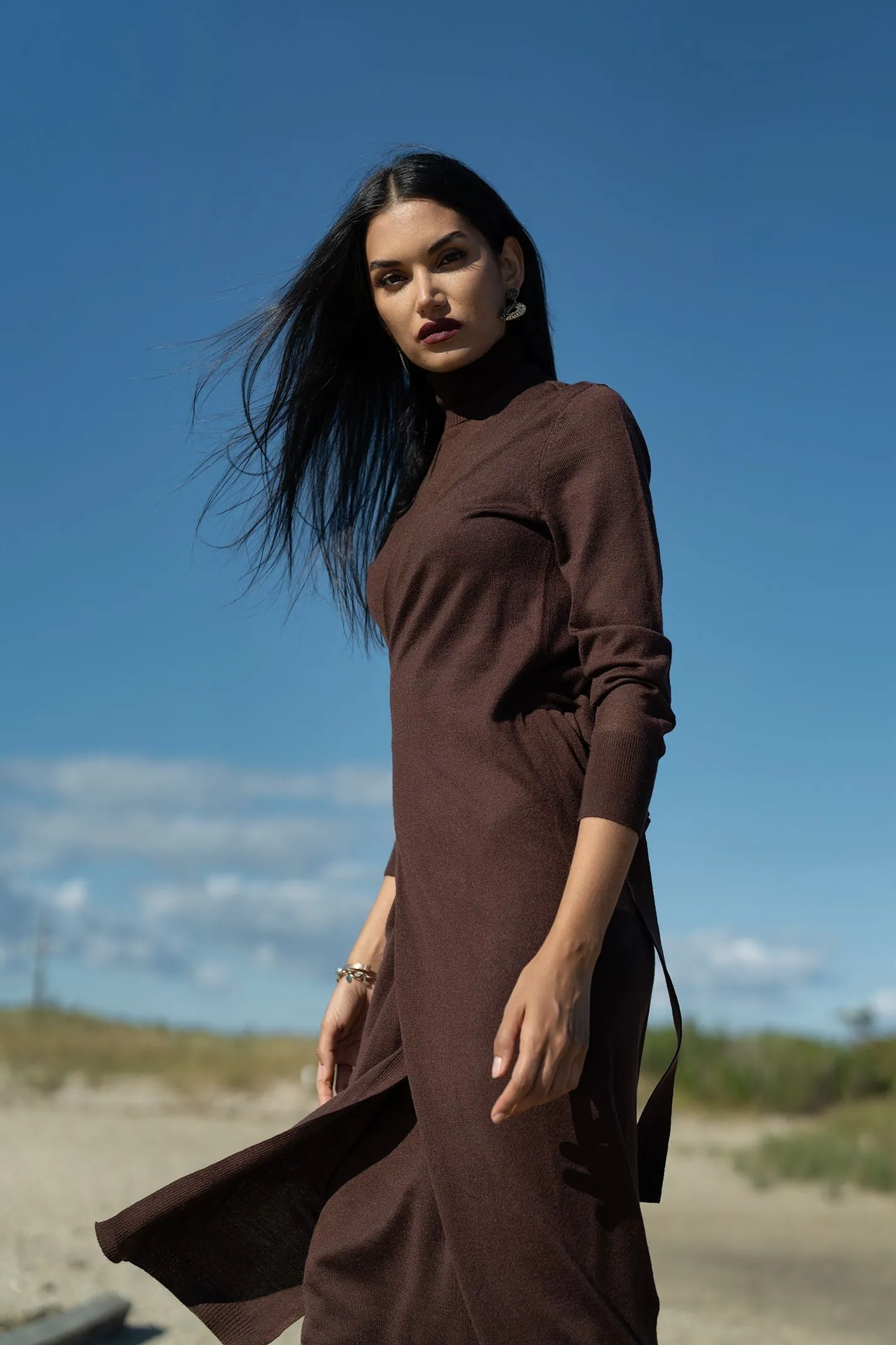 Ellie Makir Wrap Dress Set