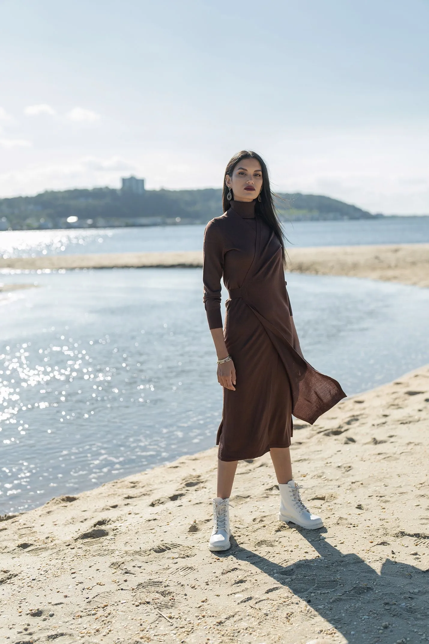 Ellie Makir Wrap Dress Set