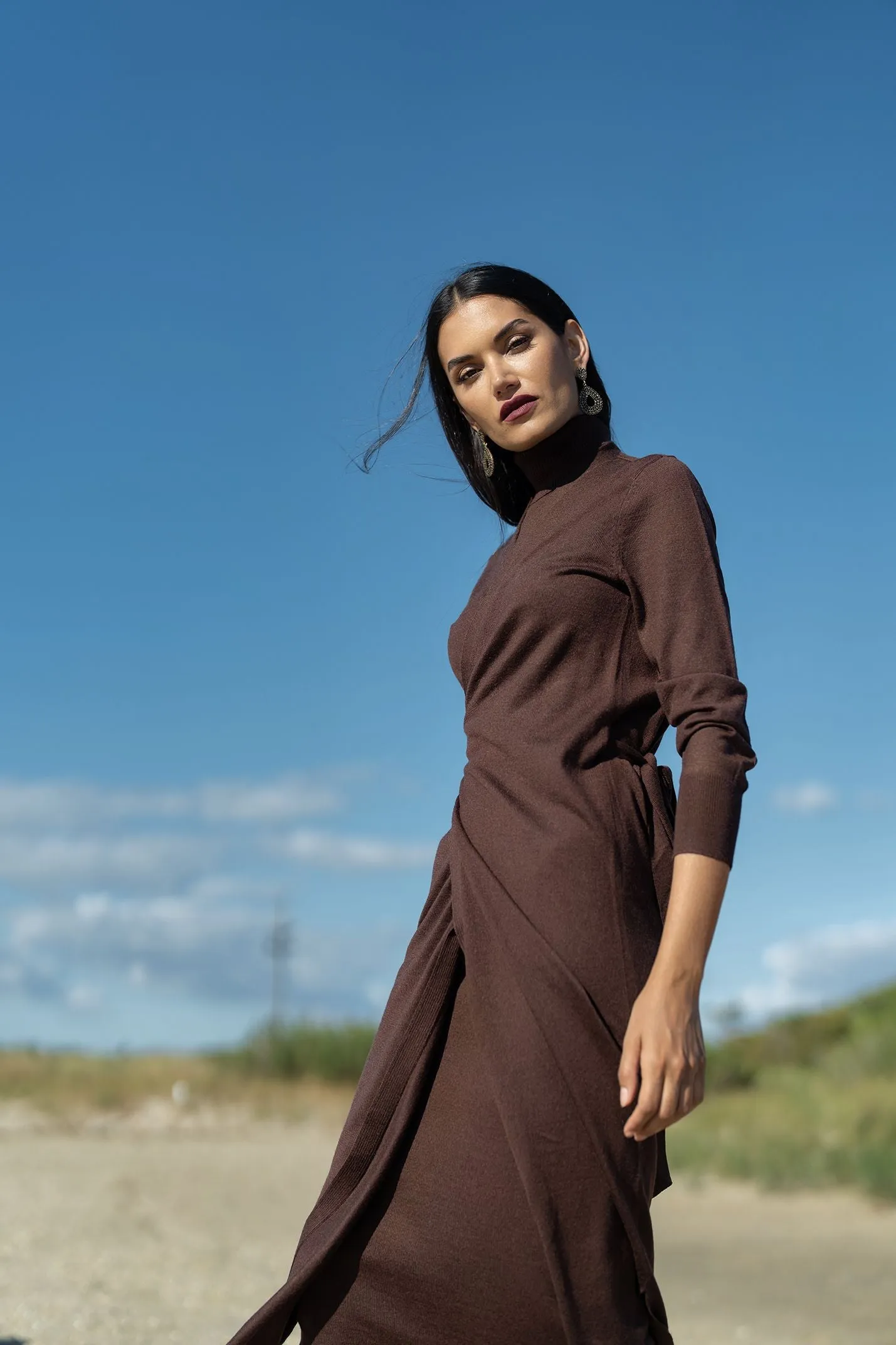 Ellie Makir Wrap Dress Set
