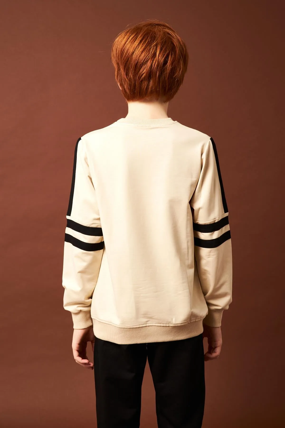 equality nakiş detayli erkek çocuk sweatshirt
