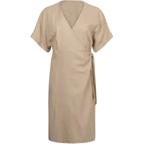 Esi Wrap Dress - Beige