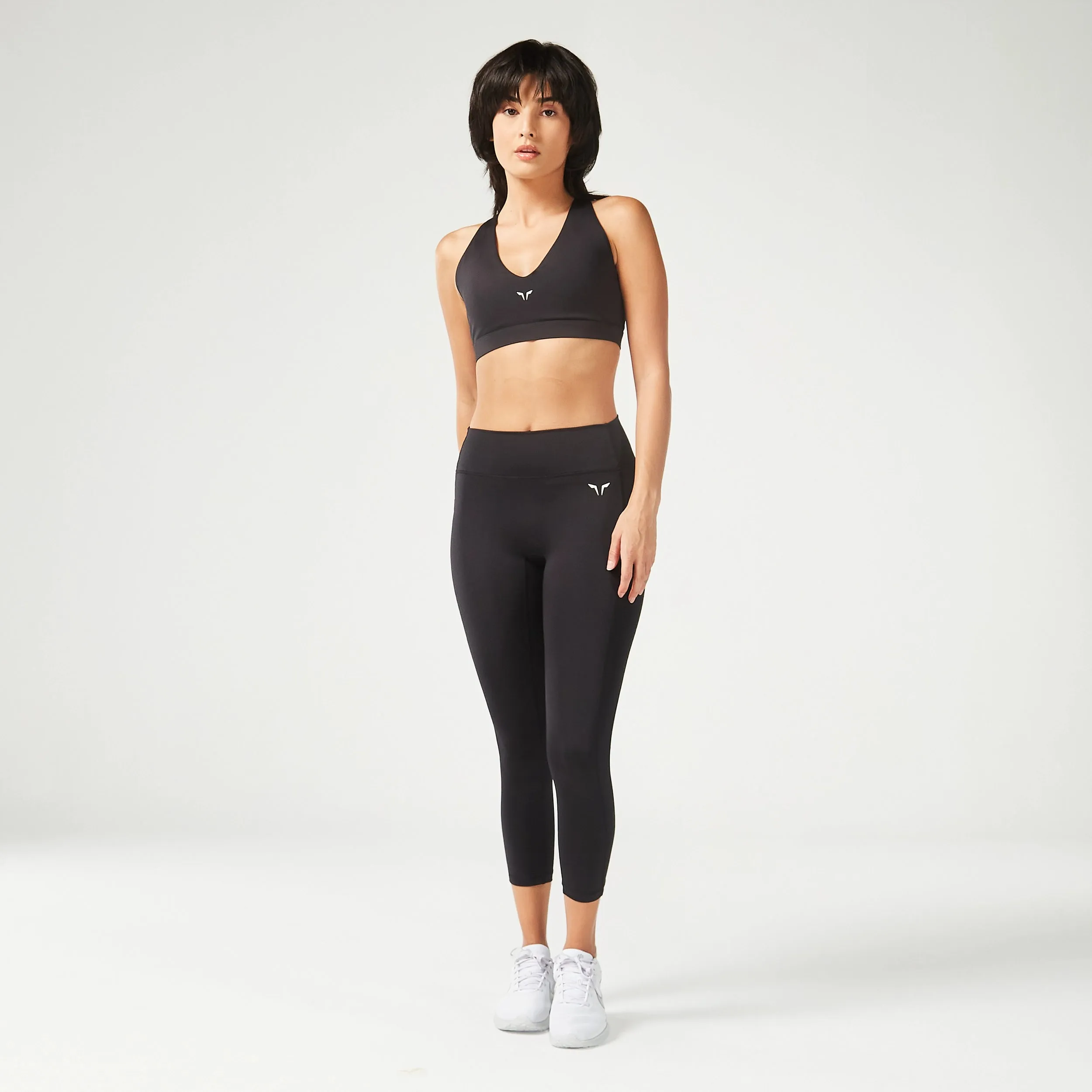 Essential Mid-Rise Leggings 24" - Black