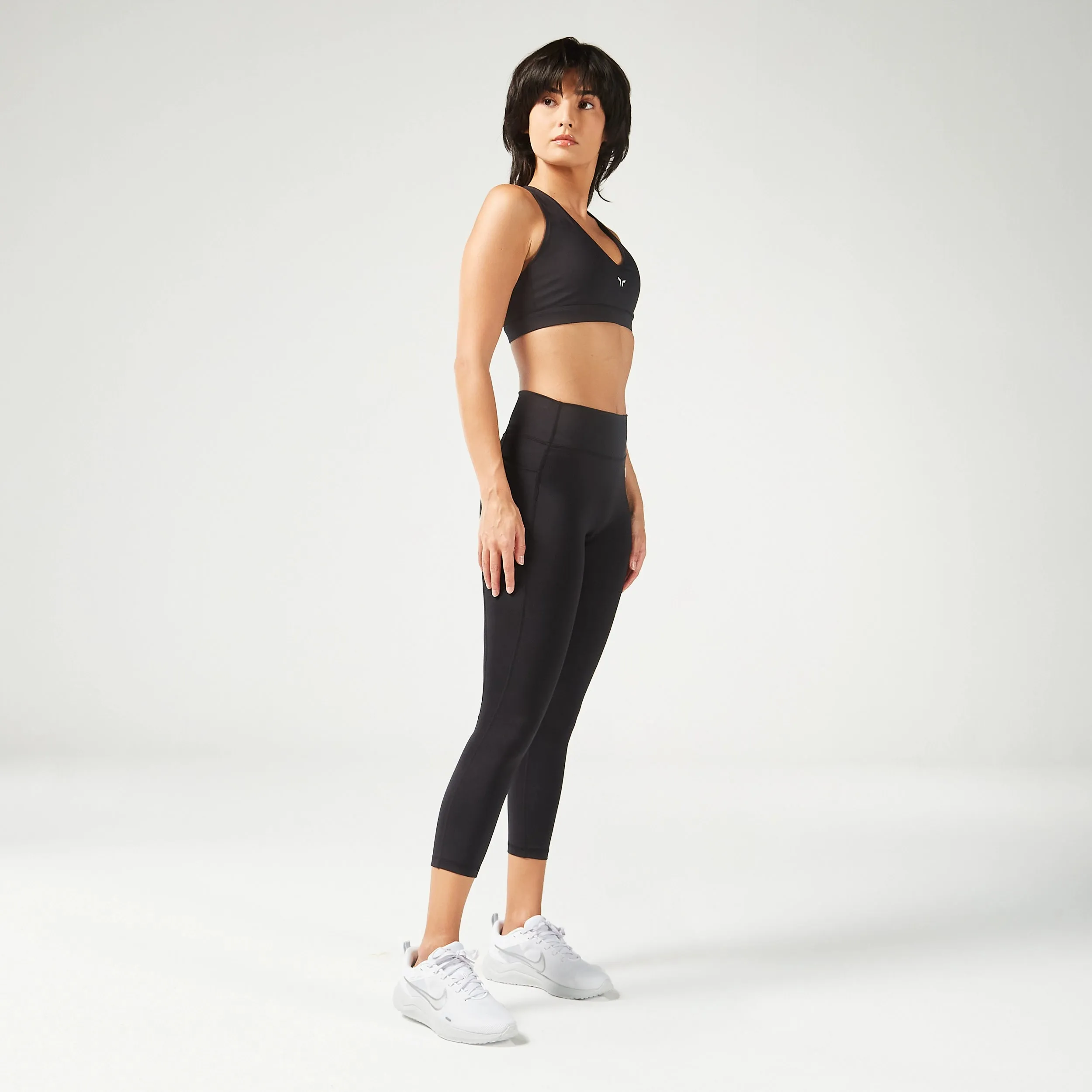 Essential Mid-Rise Leggings 24" - Black