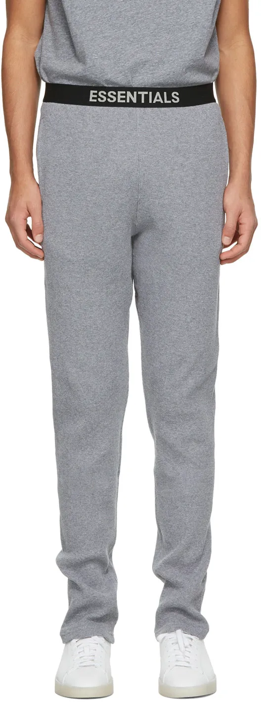 Essentials Grey Thermal Lounge Pants