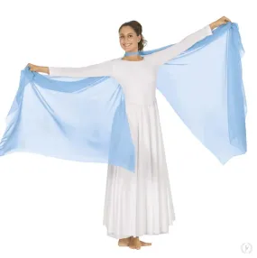 Eurotard 3900 Chiffon Split Center Dance Veil - CLEARANCE
