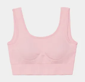 Eva Rib Knit Top Womens Top (Pink)