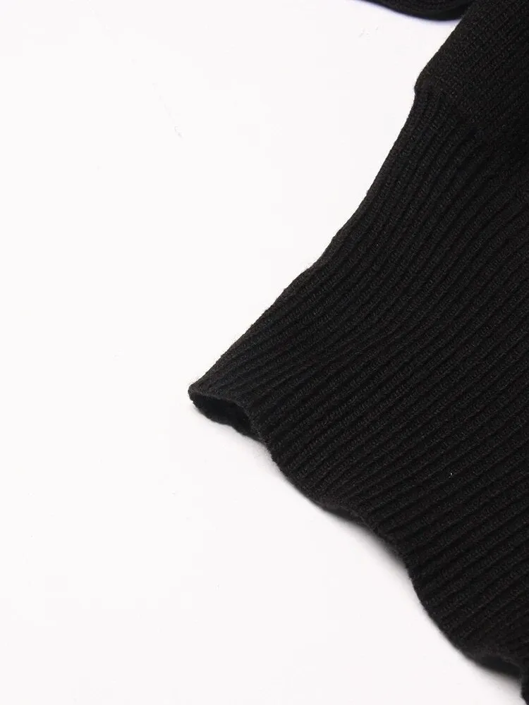Fashion Diamonds Solid Sweater For Women Round Neck Long Sleeve Minimalist Casual Sweaters Female Clothing Autumn
