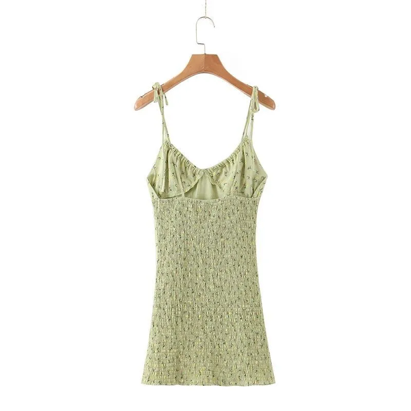 FashionSierra - Women Holiday Bow V-neck Dress Summer Sexy Backless Ladies Dresses