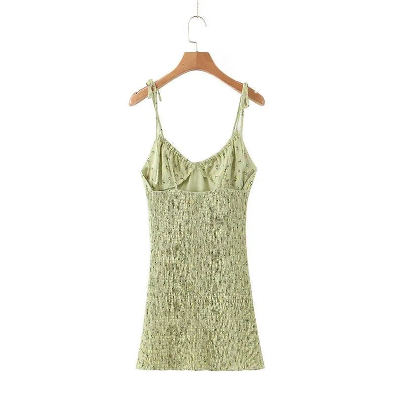 FashionSierra - Women Holiday Bow V-neck Dress Summer Sexy Backless Ladies Dresses