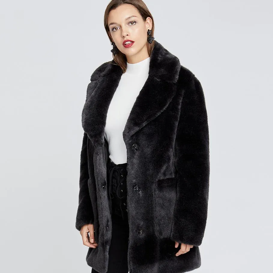 Faux Fur Topper