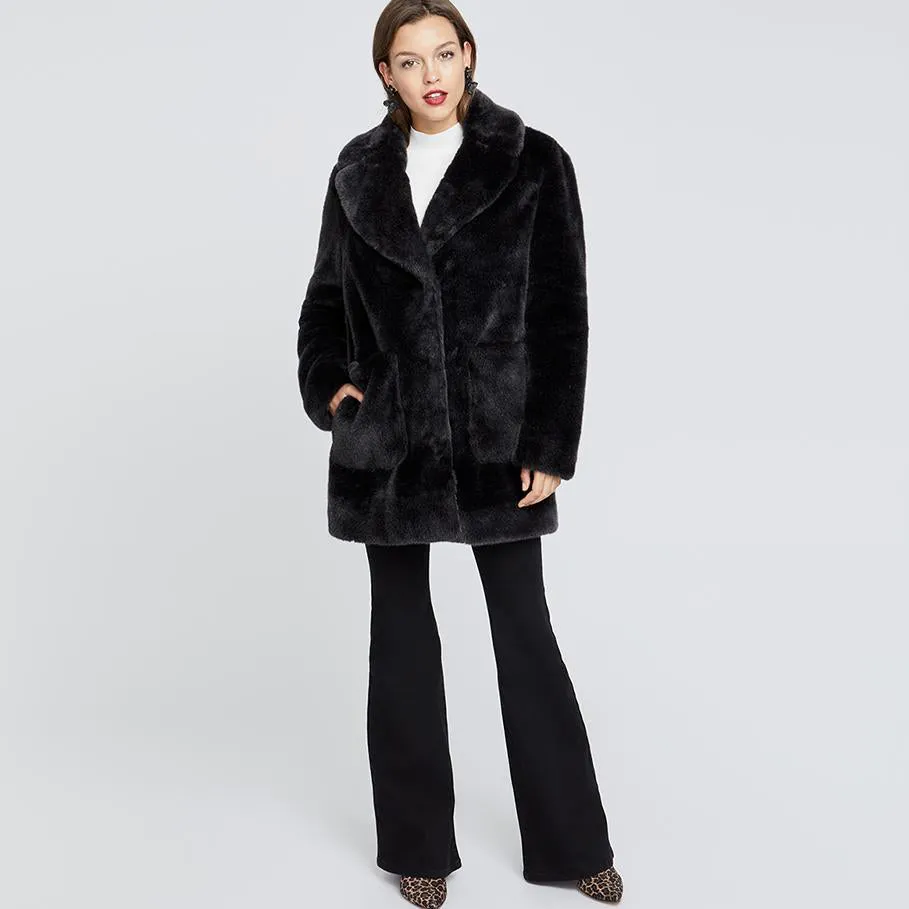 Faux Fur Topper