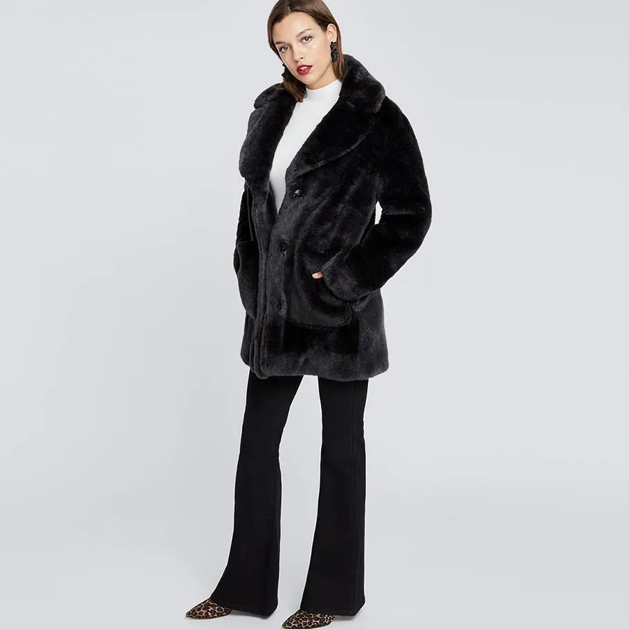 Faux Fur Topper