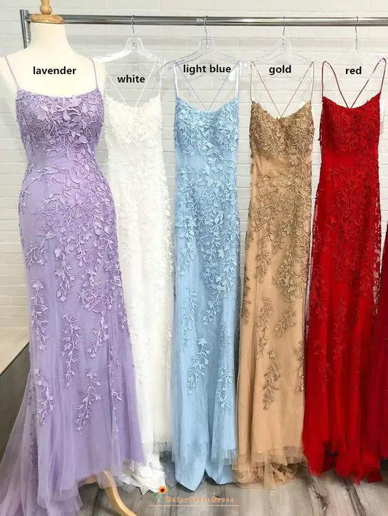 Fit & Flare Lavender Prom Dress With Criss Cross Back Style