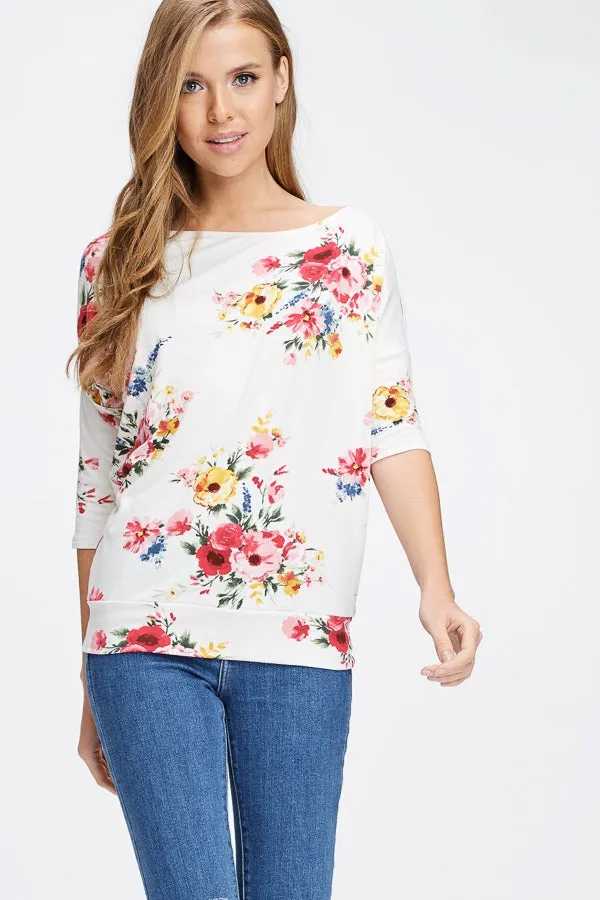 Floral Knit Top