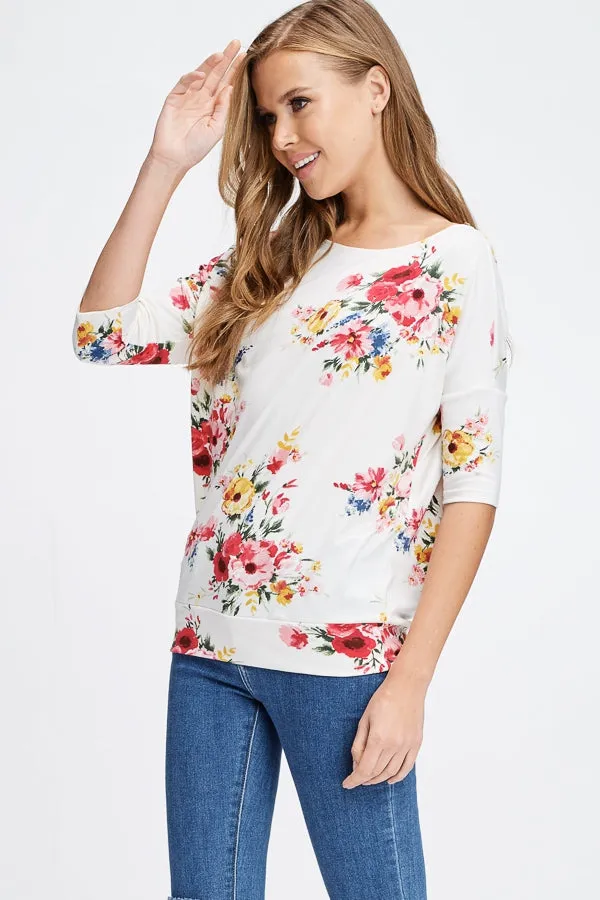 Floral Knit Top
