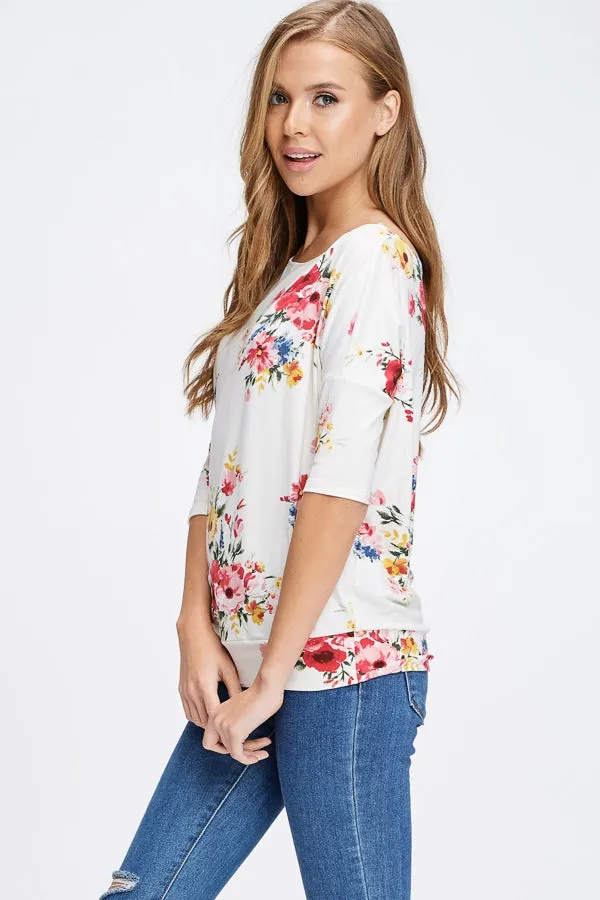 Floral Knit Top