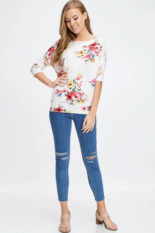 Floral Knit Top