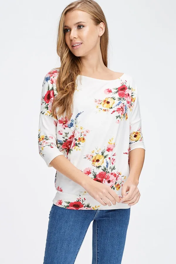 Floral Knit Top
