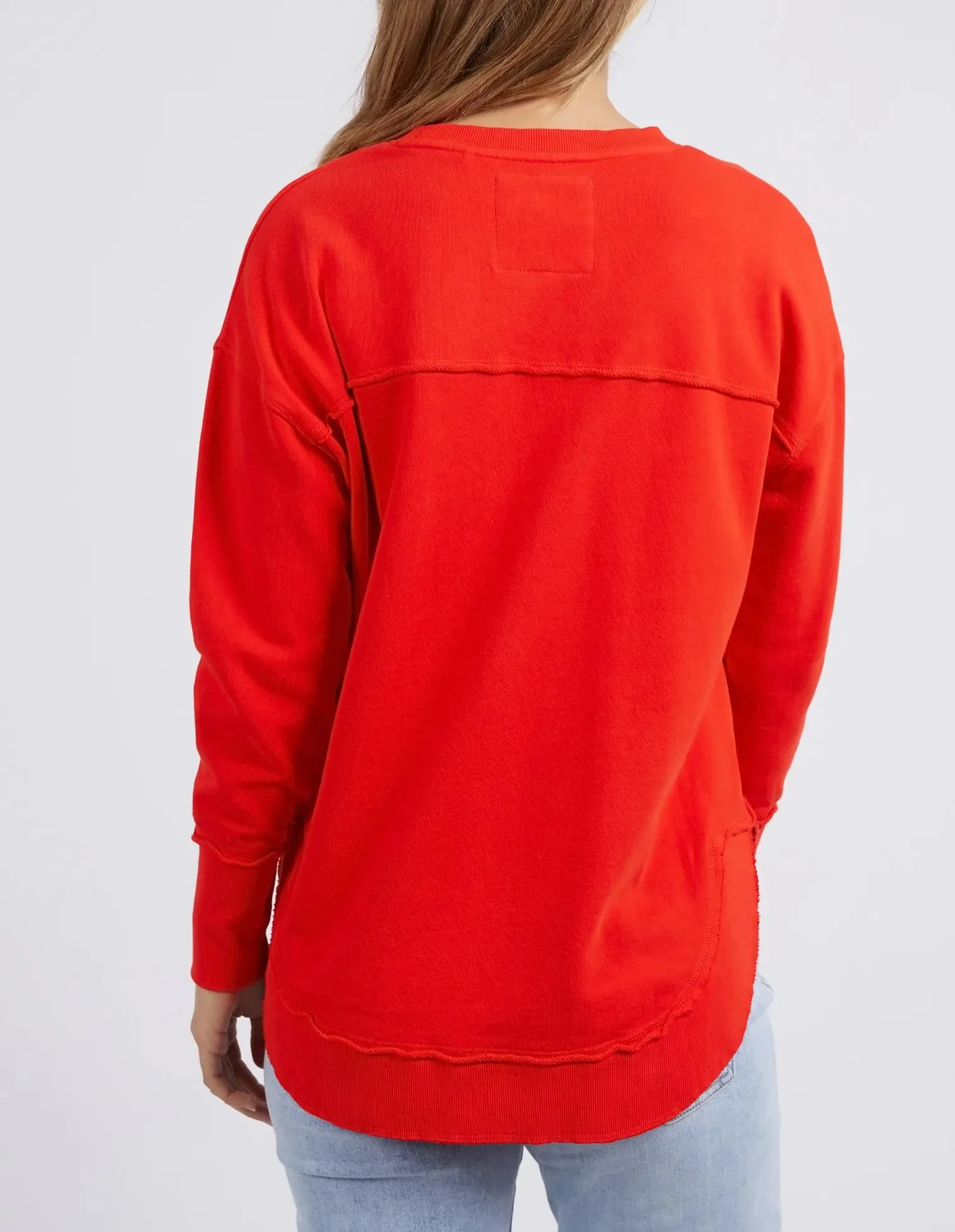 Foxwood Simplified Crew - Bright Red