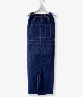 FUMIKA_UCHIDA/DENIM OVERALL APRON MIDI DRESS(RIGID INDIGO)