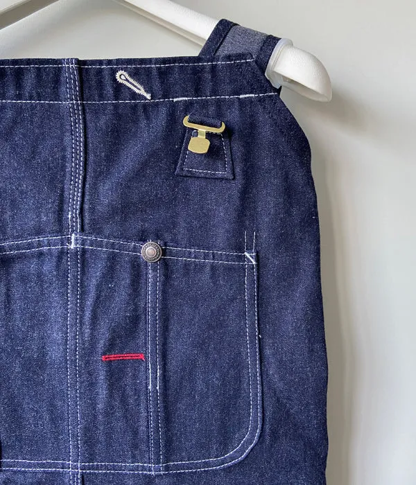 FUMIKA_UCHIDA/DENIM OVERALL APRON MIDI DRESS(RIGID INDIGO)