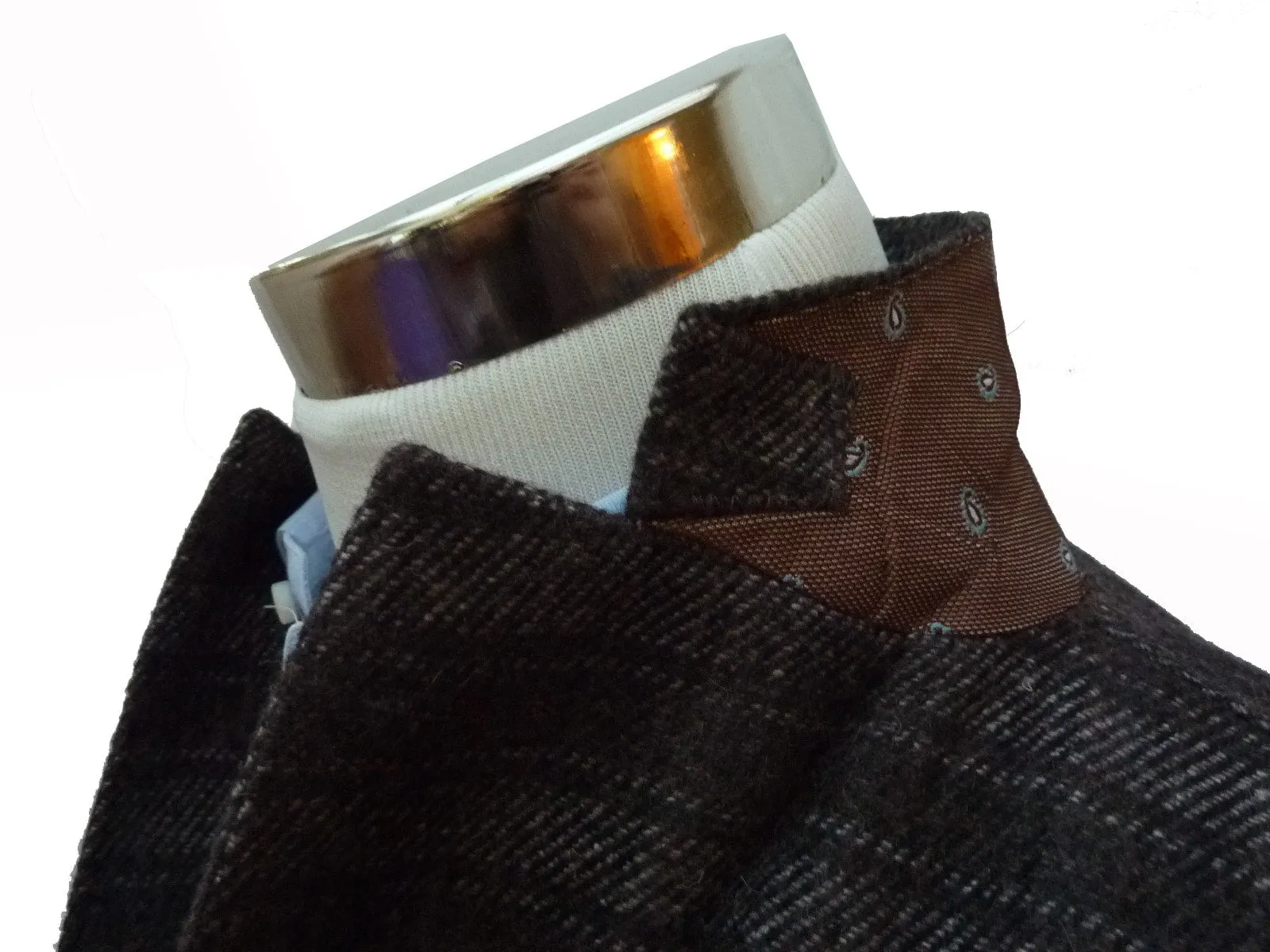 Gabardine Sport Coat Charcoal gray plaid, 2 button, wool blend