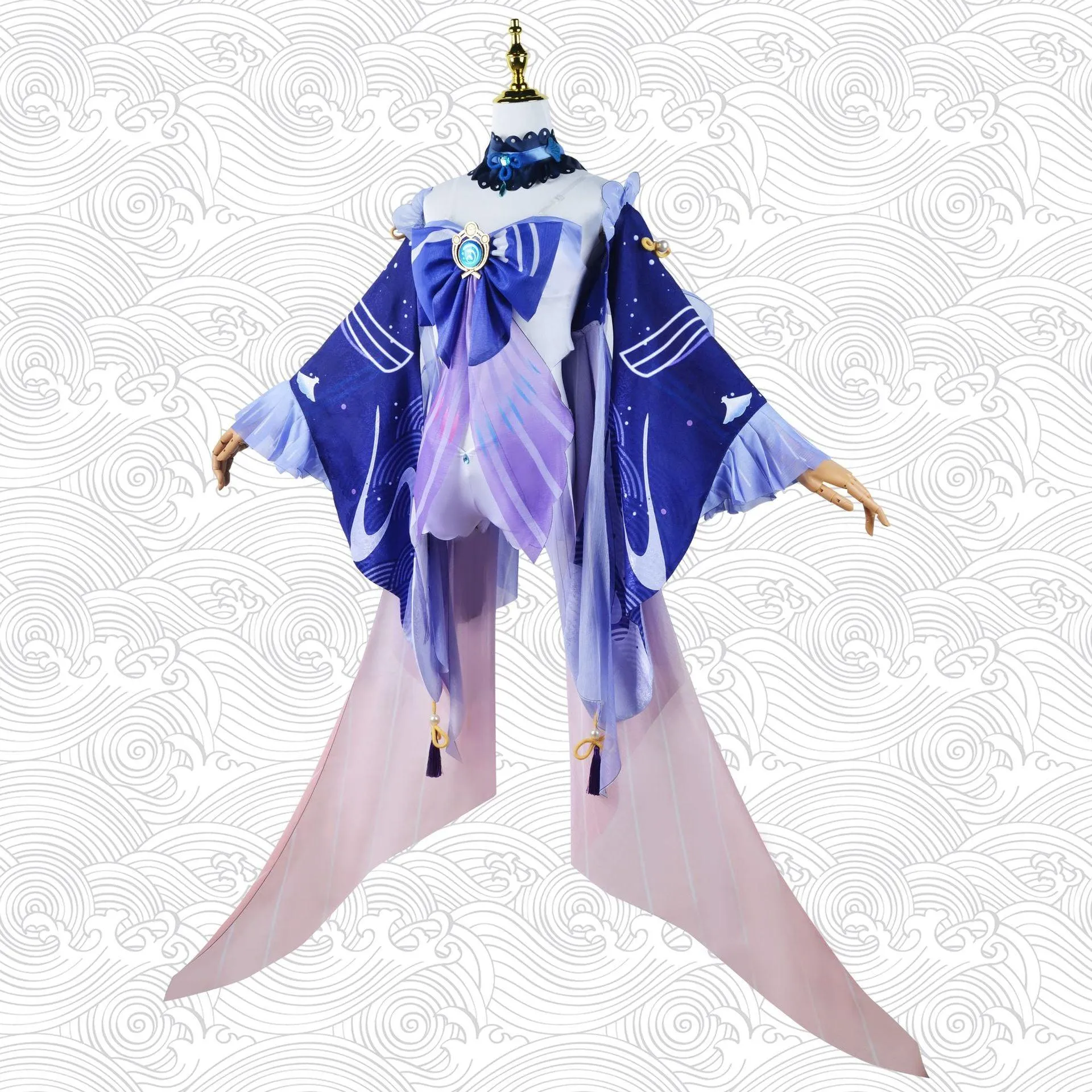 Game Genshin Impact Sangonomiya Kokomi Cosplay Costume