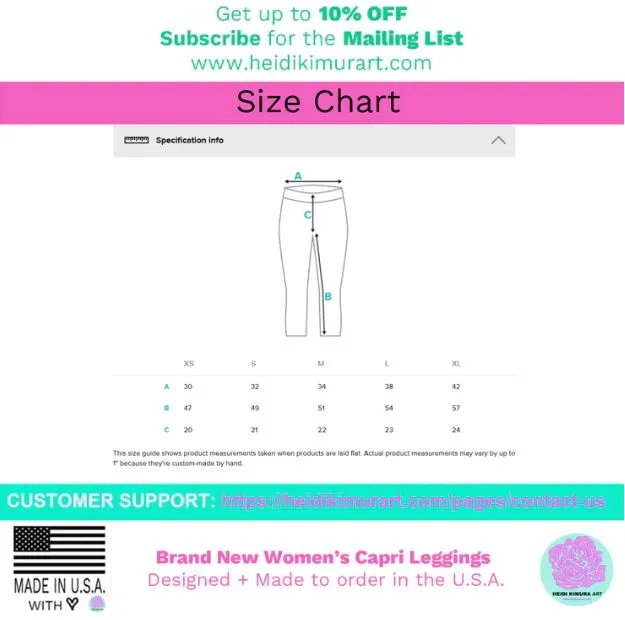 Garden Roses Capri Leggings, Pink Roses Floral Casual Tights Floral Designer Casual 38–40 UPF Capri Leggings Activewear Outfit - Made in USA/EU/MX (US Size: XS-XL)