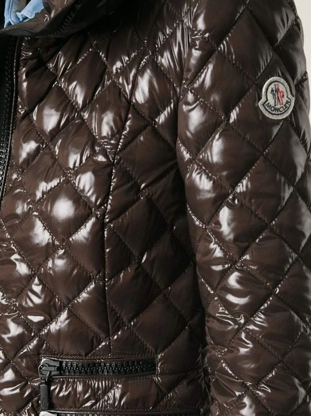Grandval Fitted Zip Front Short Coat
