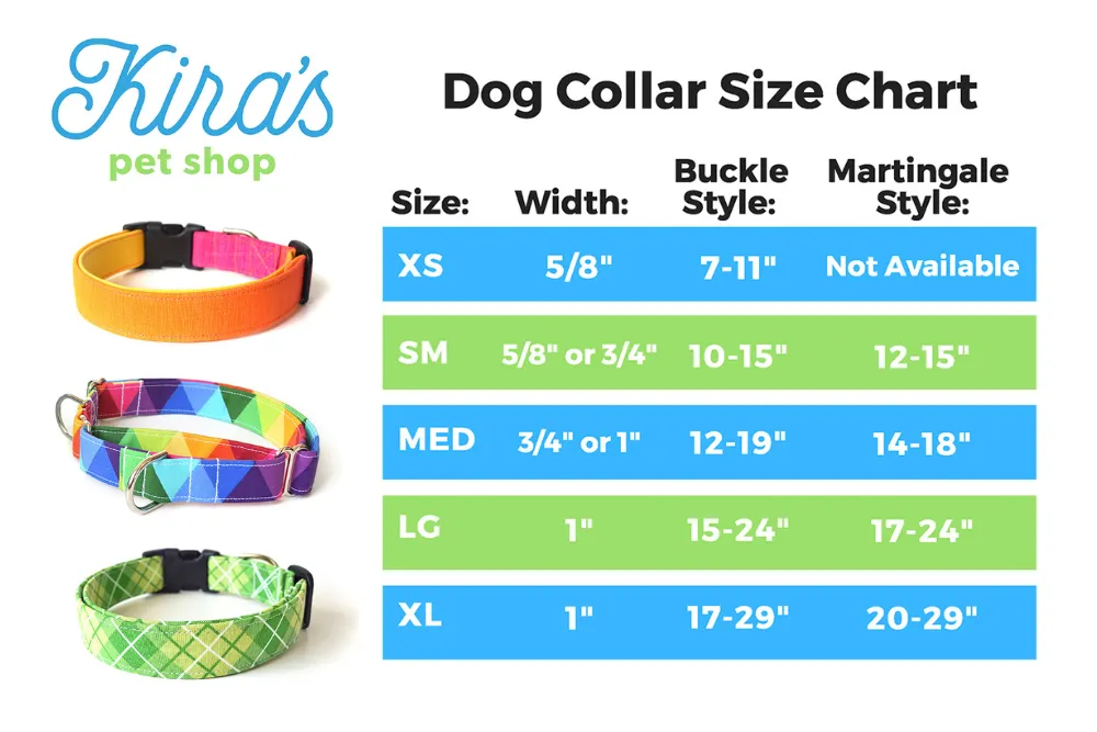 Green & Gold Marble Dog Collar
