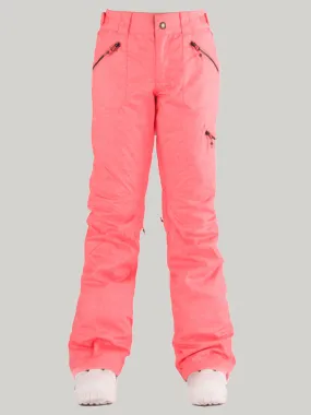 Gsou Snow Women's Rose Pink Thermal Warm Waterproof Windproof Ski Pants Snow Pants