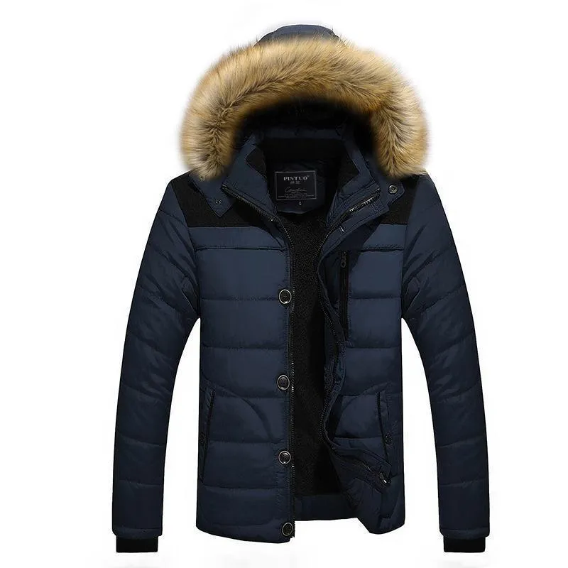 Hanrae Down Coat Outdoor Warm Winter Thick Faux Fur Outwear