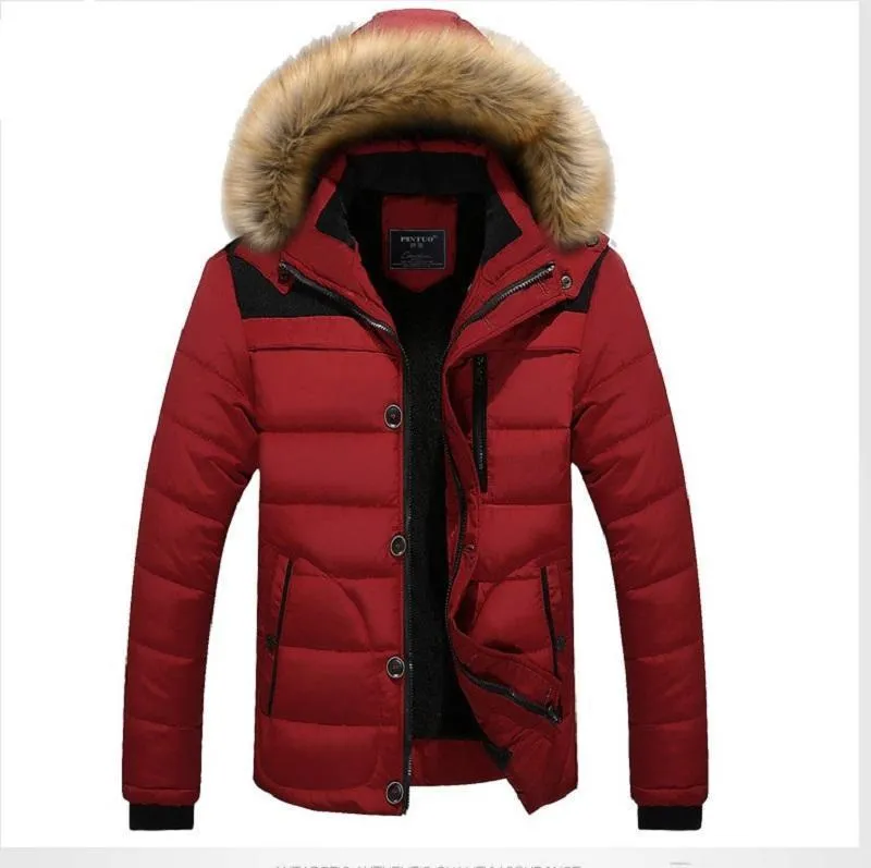 Hanrae Down Coat Outdoor Warm Winter Thick Faux Fur Outwear