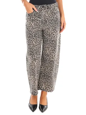 Have it My Way Leopard Barrel Print Pants